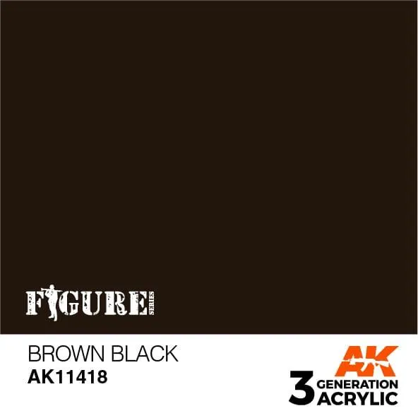AK Interactive AK11418 3G Figure Brown Black Paint 17ml