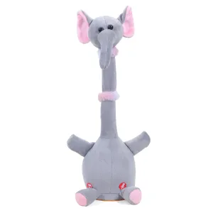 MABLE Dancing Elephant Baby Toy 6-12 Months, Talking Elephant Repeats and Mimics, LED English Singing, 15s Voice Recorder, Musical Fun for Baby Boys & Girls